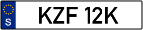 Trailer License Plate